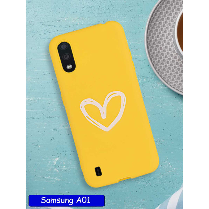 Чехол дизайнерский для Samsung Galaxy A01. Heart.