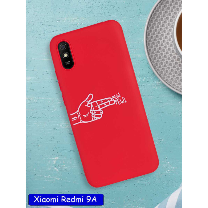 Чехол дизайнерский для Xiaomi Redmi 9A. Pew pew!.