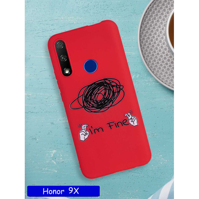 Чехол дизайнерский для Huawei Honor 9X / Huawei P Smart Z / Huawei Y9 Prime 2019. I'm fine.