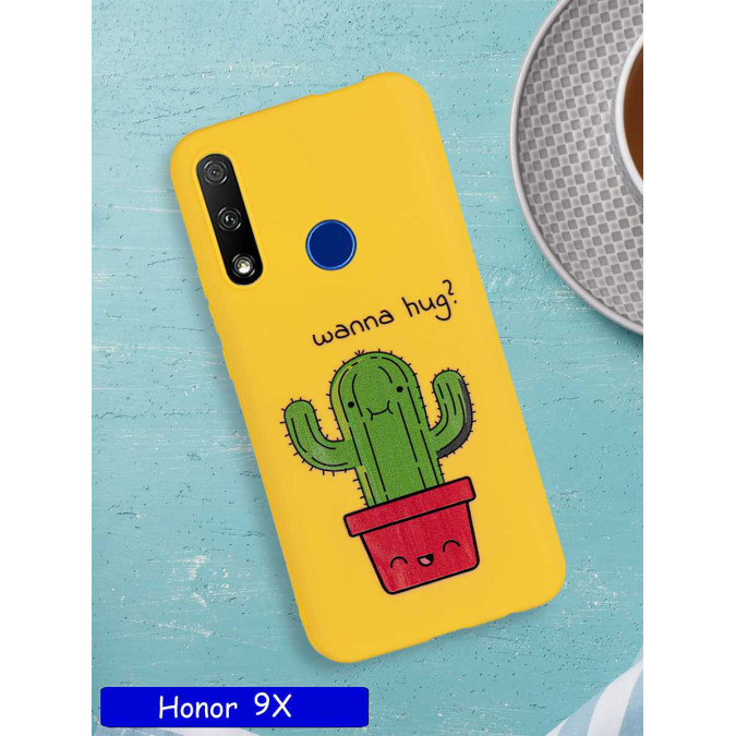 Чехол дизайнерский для Huawei Honor 9X / Huawei P Smart Z / Huawei Y9 Prime 2019. Wanna hug?.