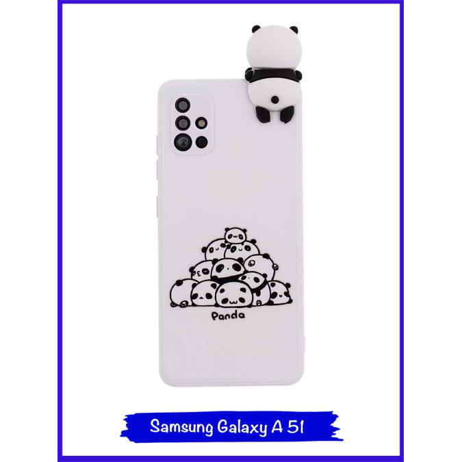 Чехол дизайнерский 3D для Samsung Galaxy A51. Панда.