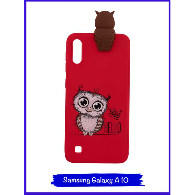 Чехол дизайнерский 3D для Samsung Galaxy A10. Сова.