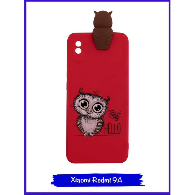 Чехол дизайнерский 3D для Xiaomi Redmi 9A. Сова.