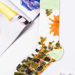 Носки женские длинные. Солнце. Сетка. Тип38. Микс.