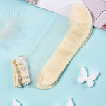 Носки женские короткие. Жемчуг. Сетка. Тип41. Желтый.