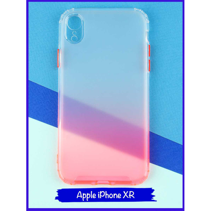 Чехол дизайнерский антишок для Apple IPhone XR. Красный.