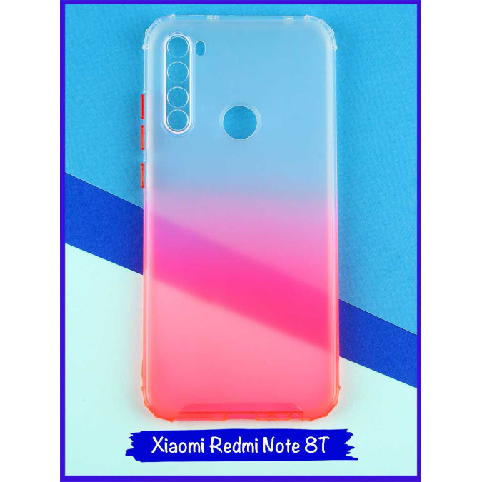 Чехол дизайнерский антишок для Xiaomi Redmi Note 8T. Красный.