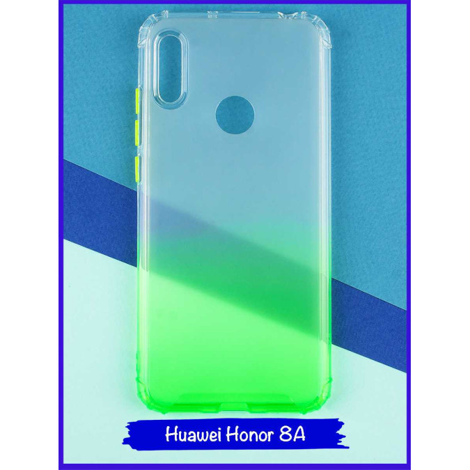 Чехол дизайнерский антишок для Huawei Honor 8A / Huawei Y6s (2019) / Huawei Y6 Prime (2019). Зеленый.