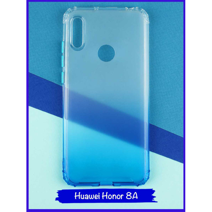 Чехол дизайнерский антишок для Huawei Honor 8A / Huawei Y6s (2019) / Huawei Y6 Prime (2019). Синий.