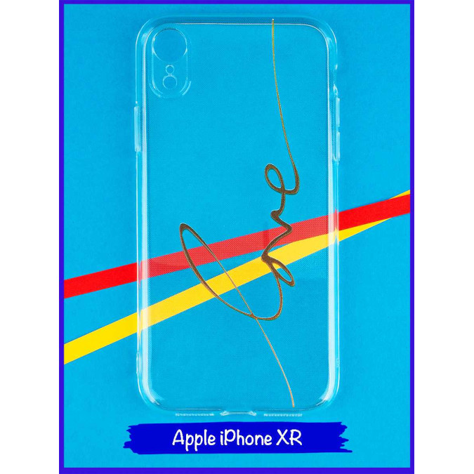 Чехол дизайнерский для Apple Iphone XR. Love.