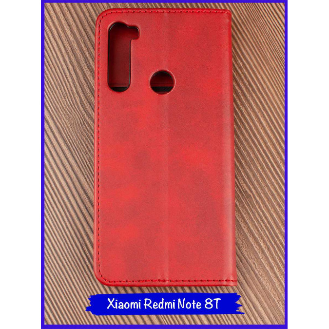 Чехол-книжка Ultra для Xiaomi Redmi Note 8T. Красный.