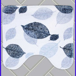 Коврик для ванной комнаты (под унитаз).Листики. Коврик для ванной комнаты (под унитаз).Листики.