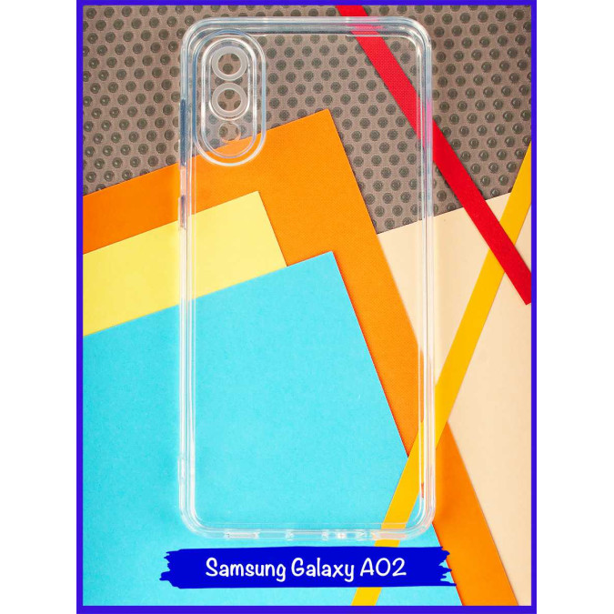 Чехол ультра защита для Samsung Galaxy A02. Прозрачный.