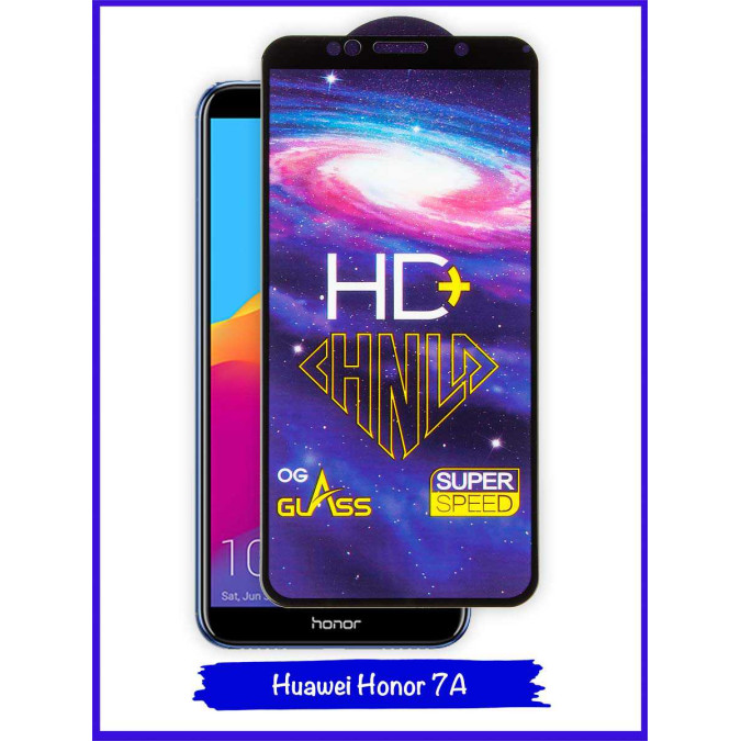 Стекло для Huawei Honor 7A / Huawei Y5 Prime (2018). Black. CHNLD.