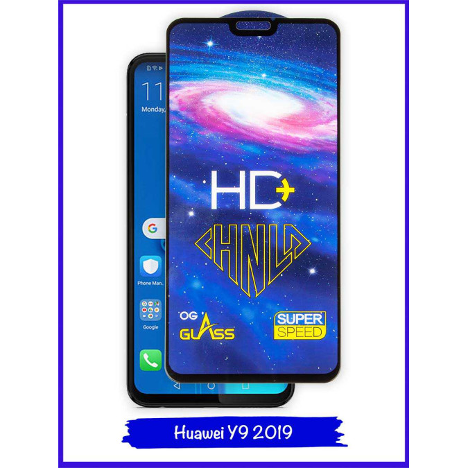 Стекло для Huawei Y9 2019. Black. CHNLD.