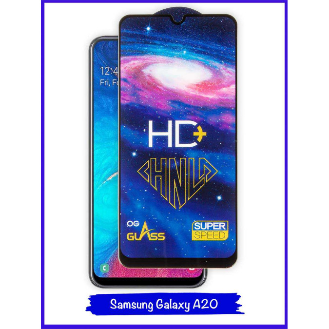 Стекло для Samsung Galaxy A20 / Samsung Galaxy A30 / Samsung Galaxy A50. Black. CHNLD.