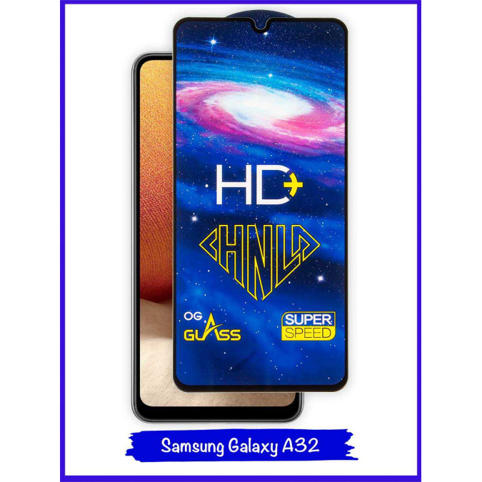 Стекло для Samsung Galaxy A32. Black. CHNLD.