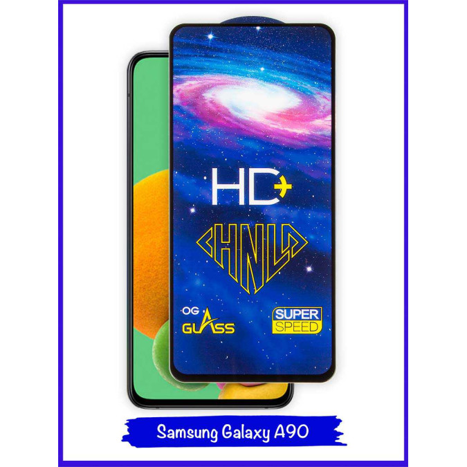 Стекло для Samsung Galaxy A90. Black. CHNLD.