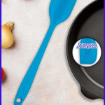 Лопатка силиконовая малая / голубая