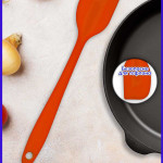 Лопатка силиконовая малая / оранжевая