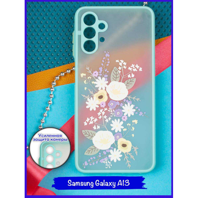 Чехол дизайнерский для Samsung Galaxy A13. Другие цветы.