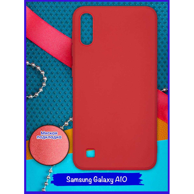 Чехол ультра куб для Samsung Galaxy A10. Красный.