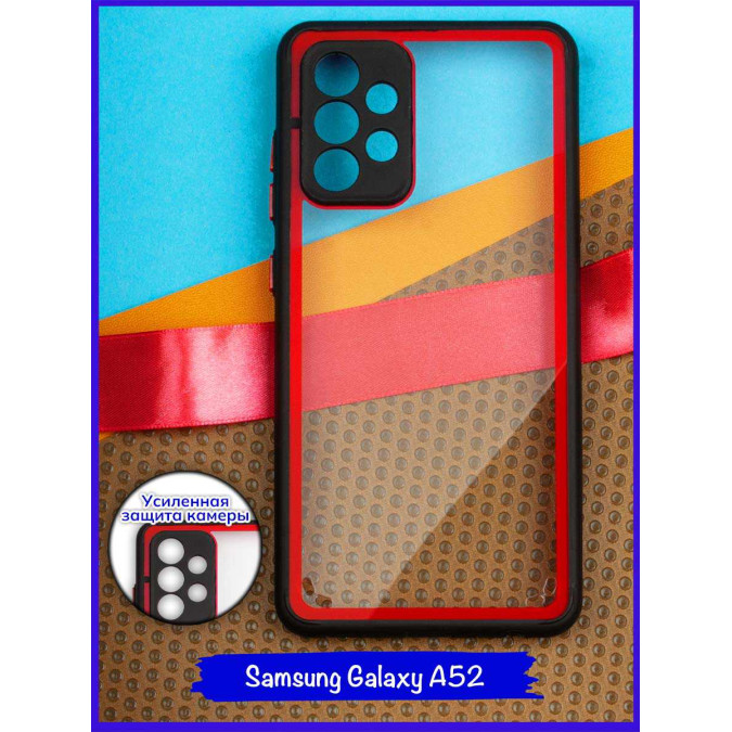 Чехол дизайнерский для Samsung Galaxy A52. Черная рамка.