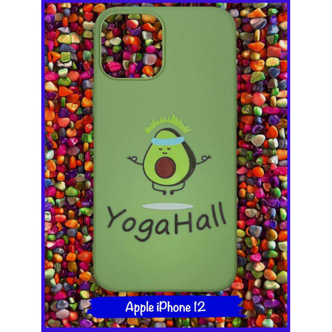 Чехол дизайнерский для Apple Iphone 12 6.1. YogaHall.