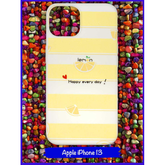 Чехол дизайнерский для Apple Iphone 13 6.1. Lemon (Happy every day!).