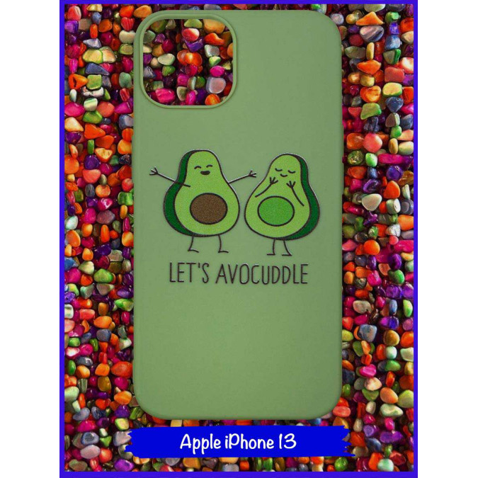 Чехол дизайнерский для Apple Iphone 13 6.1. Let's avocuddle.