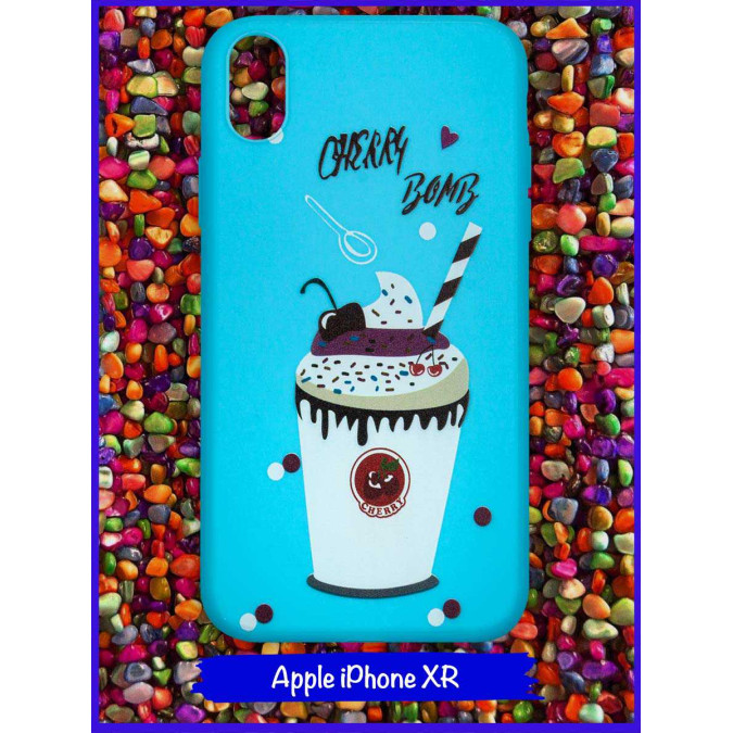 Чехол дизайнерский для Apple Iphone XR. Cherry bomb (Ice cream).