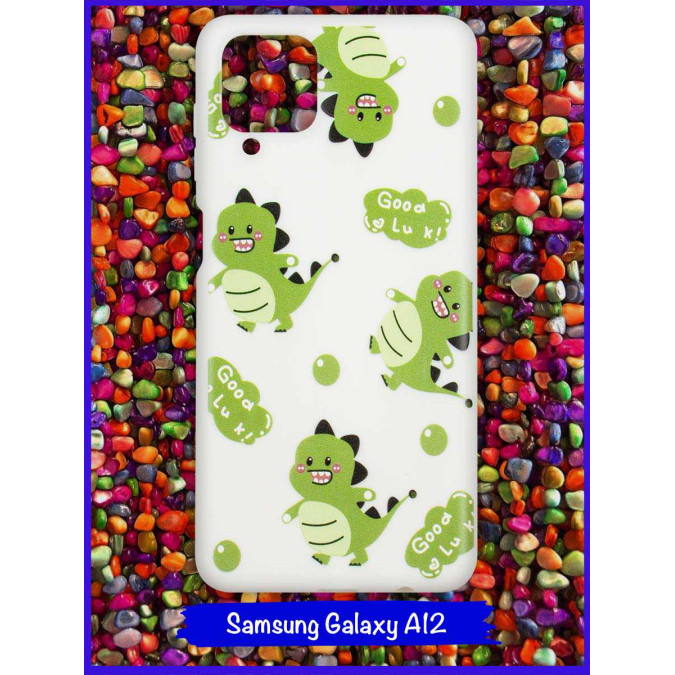 Чехол дизайнерский для Samsung Galaxy A12. Good Luck (Dragon).