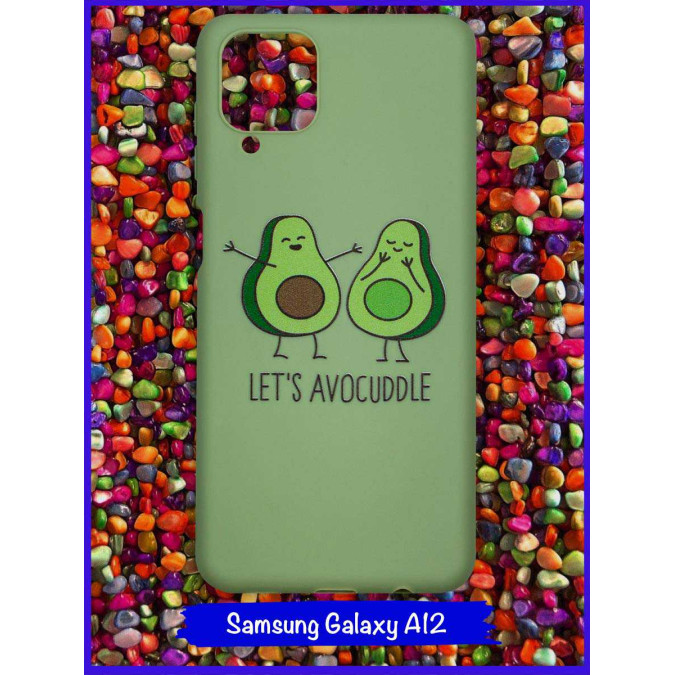 Чехол дизайнерский для Samsung Galaxy A12. Let's avocuddle.