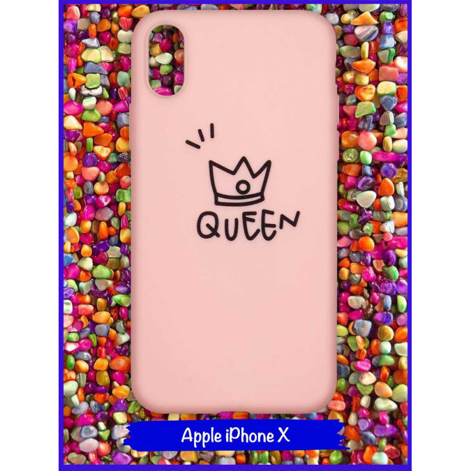 Чехол дизайнерский для Apple Iphone X / Apple Iphone XS. Queen.