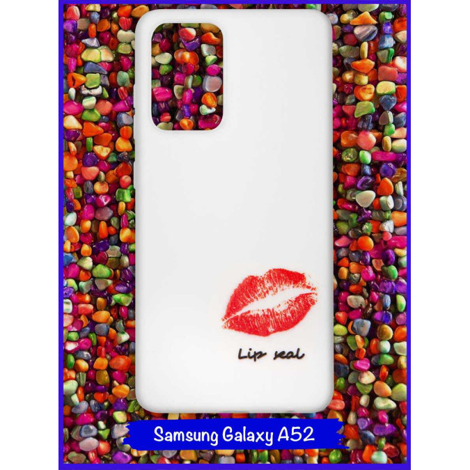 Чехол дизайнерский для Samsung Galaxy A52. Lip seal.