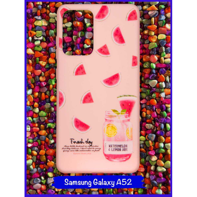 Чехол дизайнерский для Samsung Galaxy A52. Арбузные дольки.