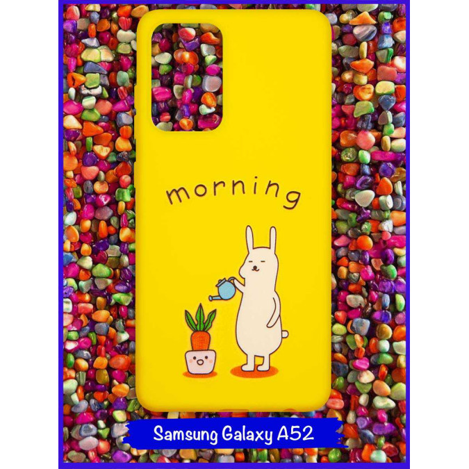 Чехол дизайнерский для Samsung Galaxy A52. Заяц / Morning.