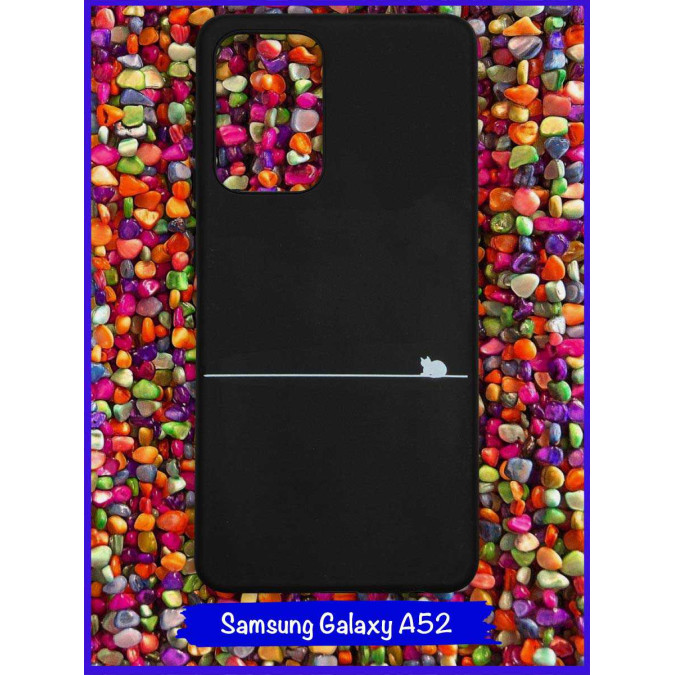 Чехол дизайнерский для Samsung Galaxy A52. Кот (маленький / лежит).