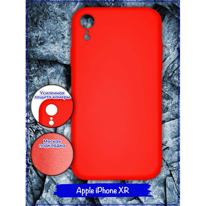 Чехол для Apple Iphone XR. Soft touch premium. Красный.