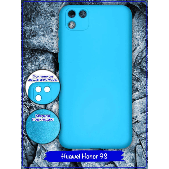 Чехол для Huawei Honor 9S / Huawei Y5P. Soft touch premium. Голубой.