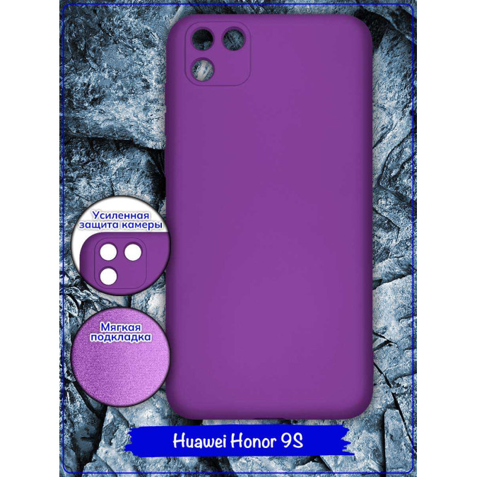 Чехол для Huawei Honor 9S / Huawei Y5P. Soft touch premium. Темно-фиолетовый.