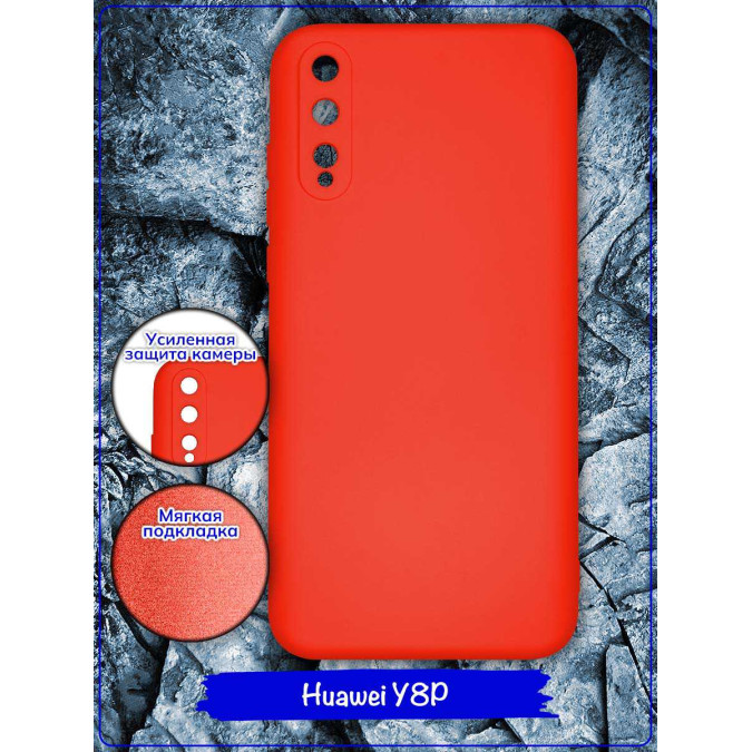 Чехол для Huawei Y8P / Huawei Honor Enjoy 10S. Soft touch premium. Красный.