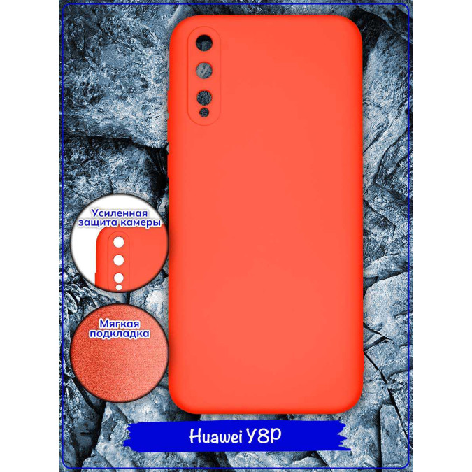 Чехол для Huawei Y8P / Huawei Honor Enjoy 10S. Soft touch premium. Коралловый.