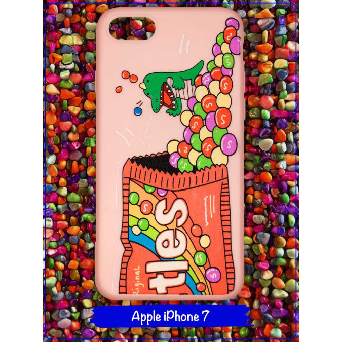 Чехол дизайнерский для Apple Iphone 7 / Apple Iphone 8. Skittles.