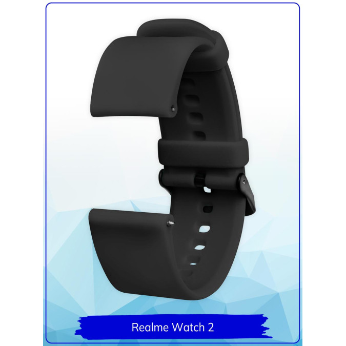 Ремешок для Realme Watch 2 / Realme Watch 2 Pro / Realme Watch S / Realme Watch S Pro. Силикон.