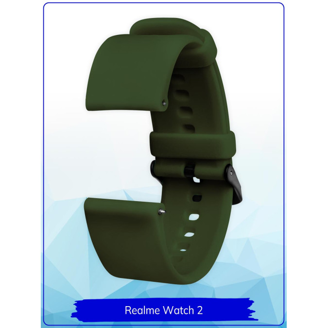 Ремешок для Realme Watch 2 / Realme Watch 2 Pro / Realme Watch S / Realme Watch S Pro. Силикон.