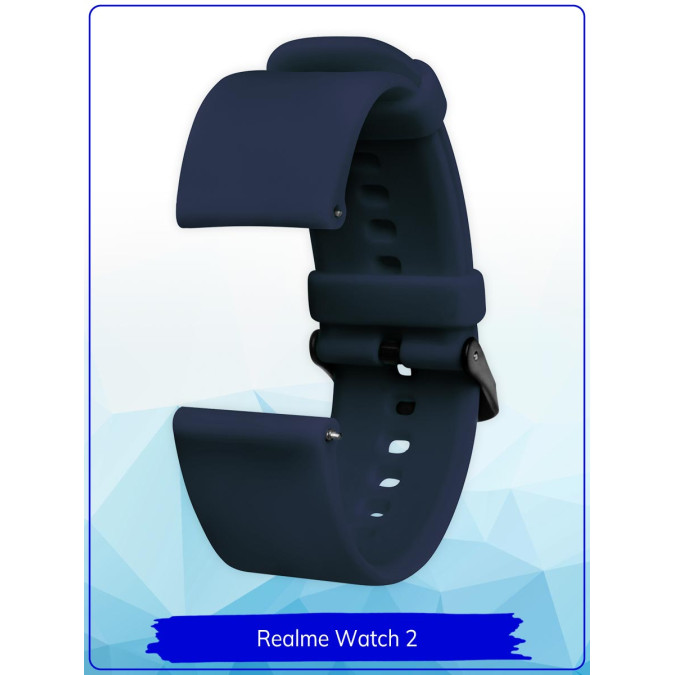 Ремешок для Realme Watch 2 / Realme Watch 2 Pro / Realme Watch S / Realme Watch S Pro. Силикон.