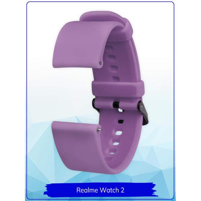 Ремешок для Realme Watch 2 / Realme Watch 2 Pro / Realme Watch S / Realme Watch S Pro. Силикон.