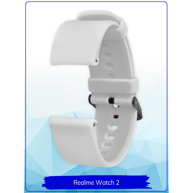 Ремешок для Realme Watch 2 / Realme Watch 2 Pro / Realme Watch S / Realme Watch S Pro. Силикон.