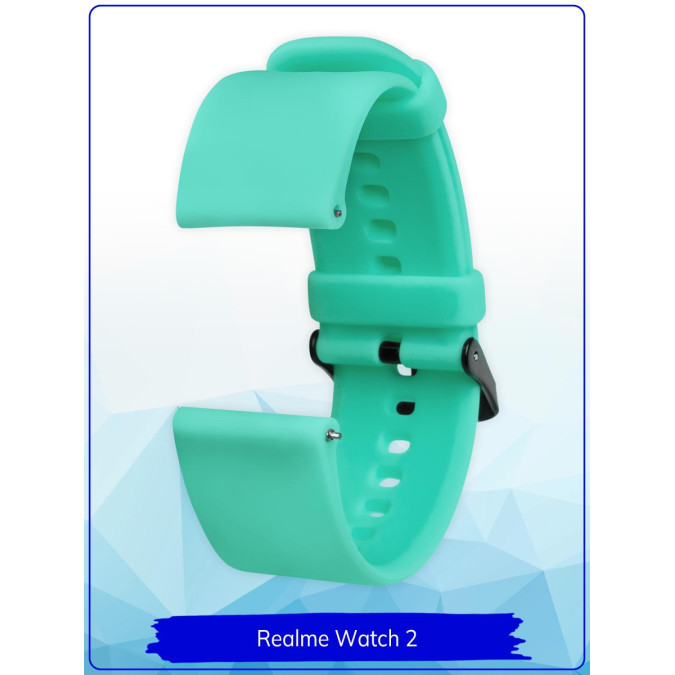 Ремешок для Realme Watch 2 / Realme Watch 2 Pro / Realme Watch S / Realme Watch S Pro. Силикон.